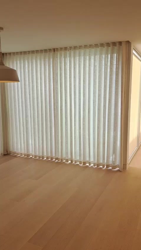 S-fold sheers, in the room